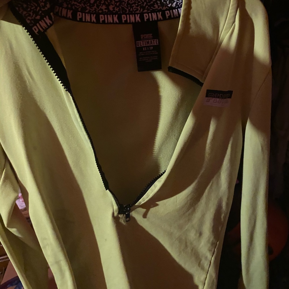 PINK half zipper jacket